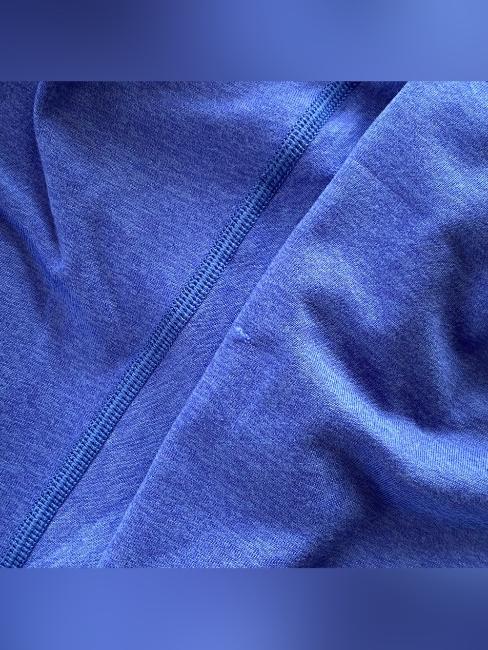NWT Vuori Bright Iris Heather Halo Modern Full Zip Hoodie Large Top Rated - Picture 13 of 15